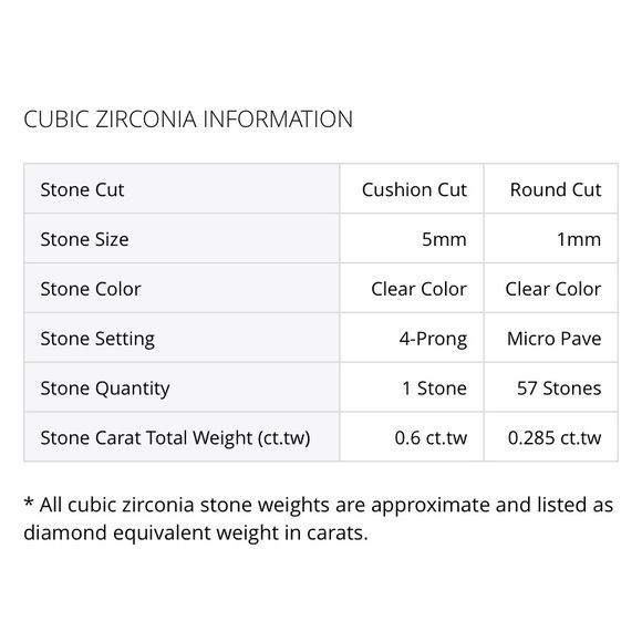 Sterling Silver Cushion Cut Wedding Set - Picture 8 of 8